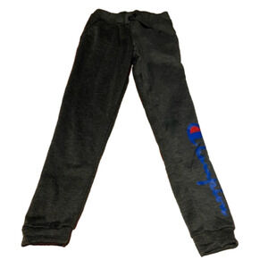 Champion Women Active Pants Medium Grey Jogger Elastic Waist Drawstring